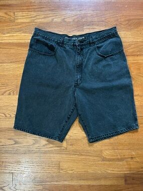 Vintage 90’s Stefano Man Men's Black Denim Shorts - Classic Casual